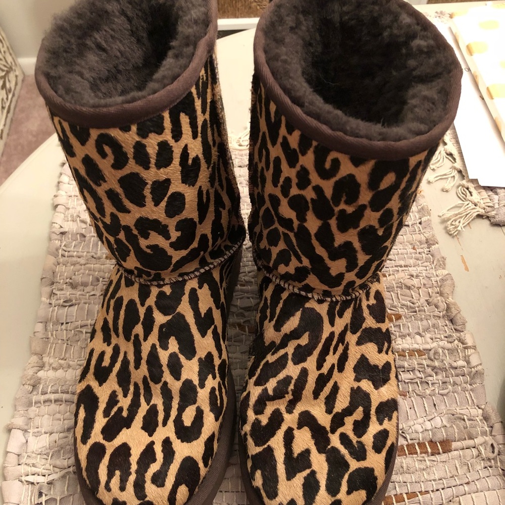 Cheetah Ugg Boots- like new!